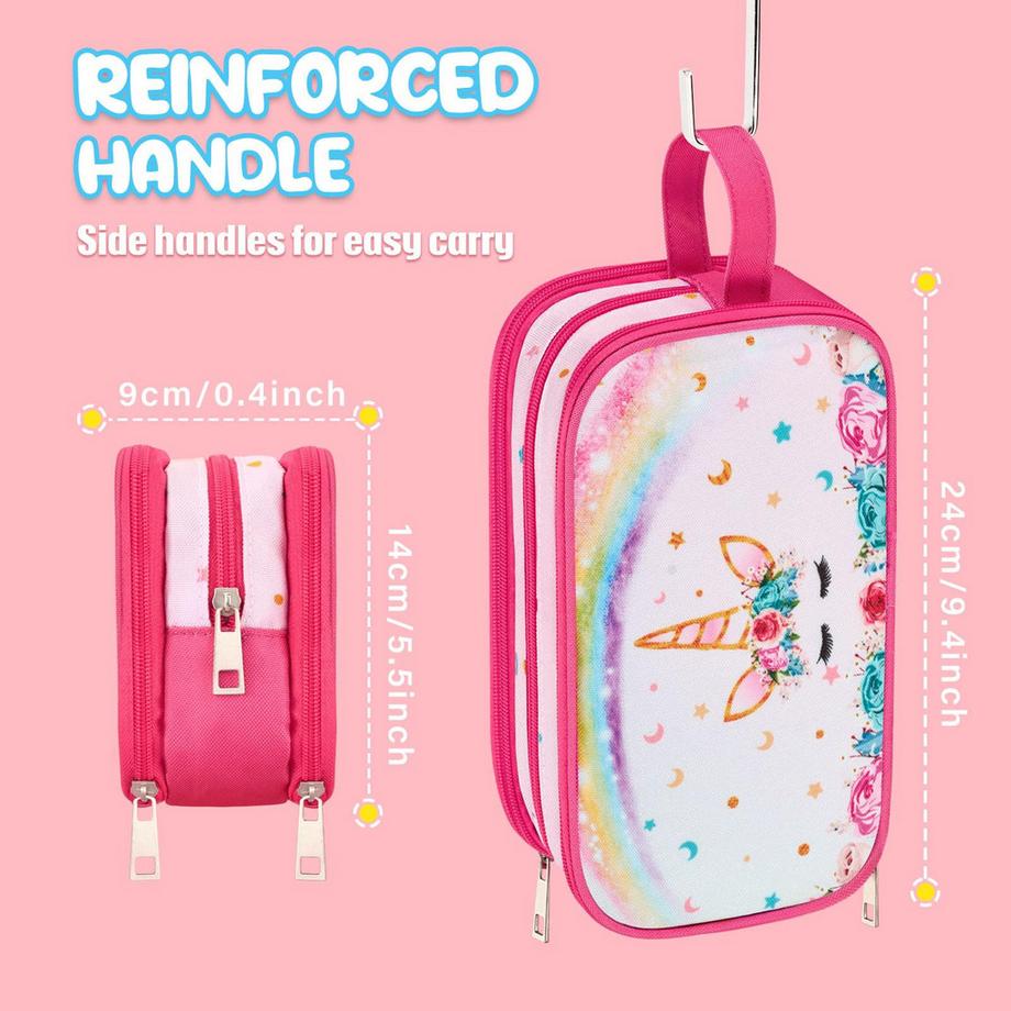 Only-bags.store Kinder Kulturtasche zum Aufhängen Einhorn  