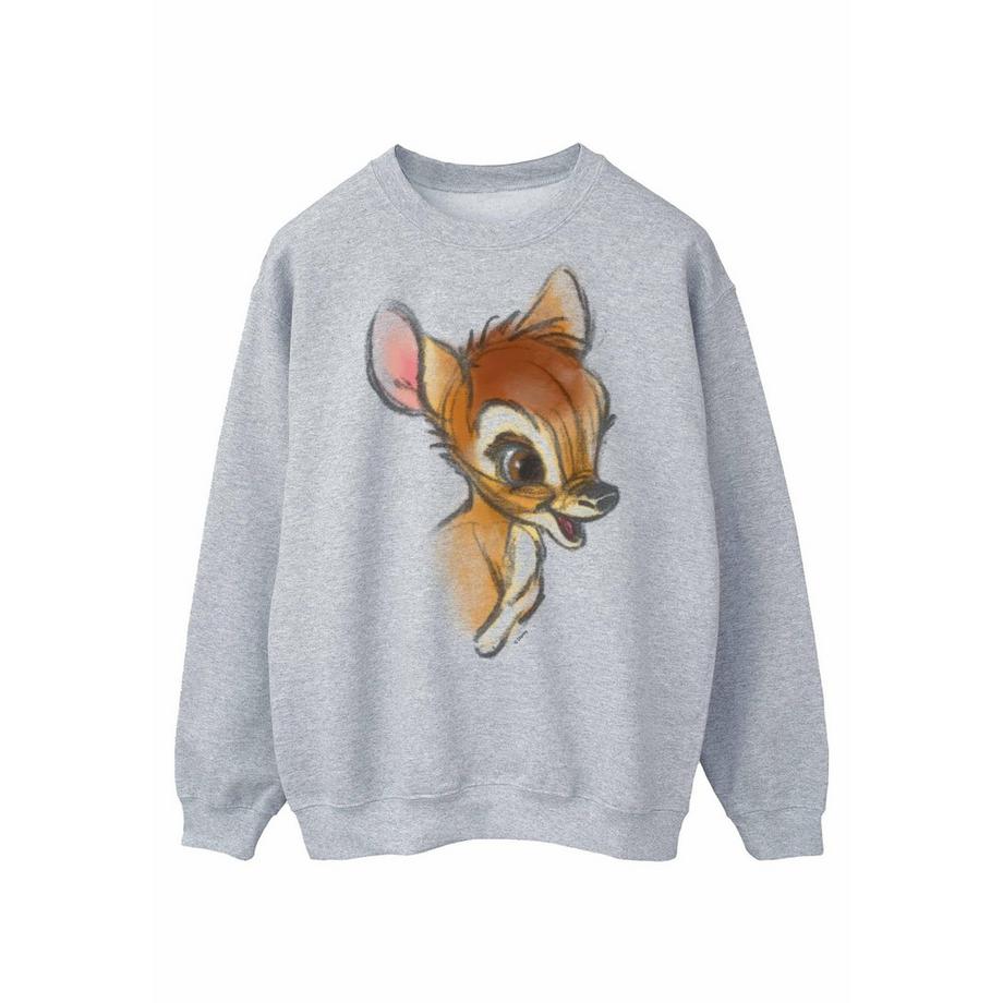 Disney Bambi Sweatshirt Col Rond  