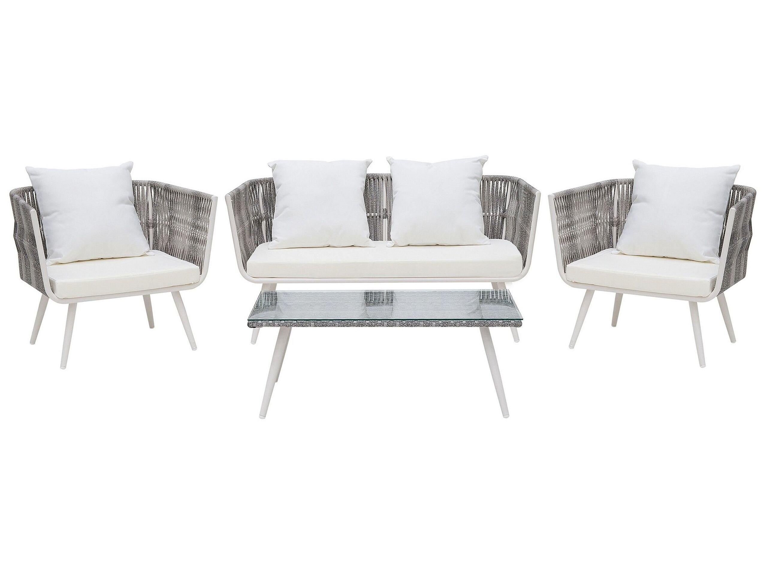 Beliani Lounge Set mit Tisch aus PE Rattan Modern RAGUSA  