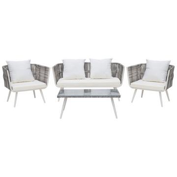 Set divani con tavolino en Rattan sintetico Moderno RAGUSA