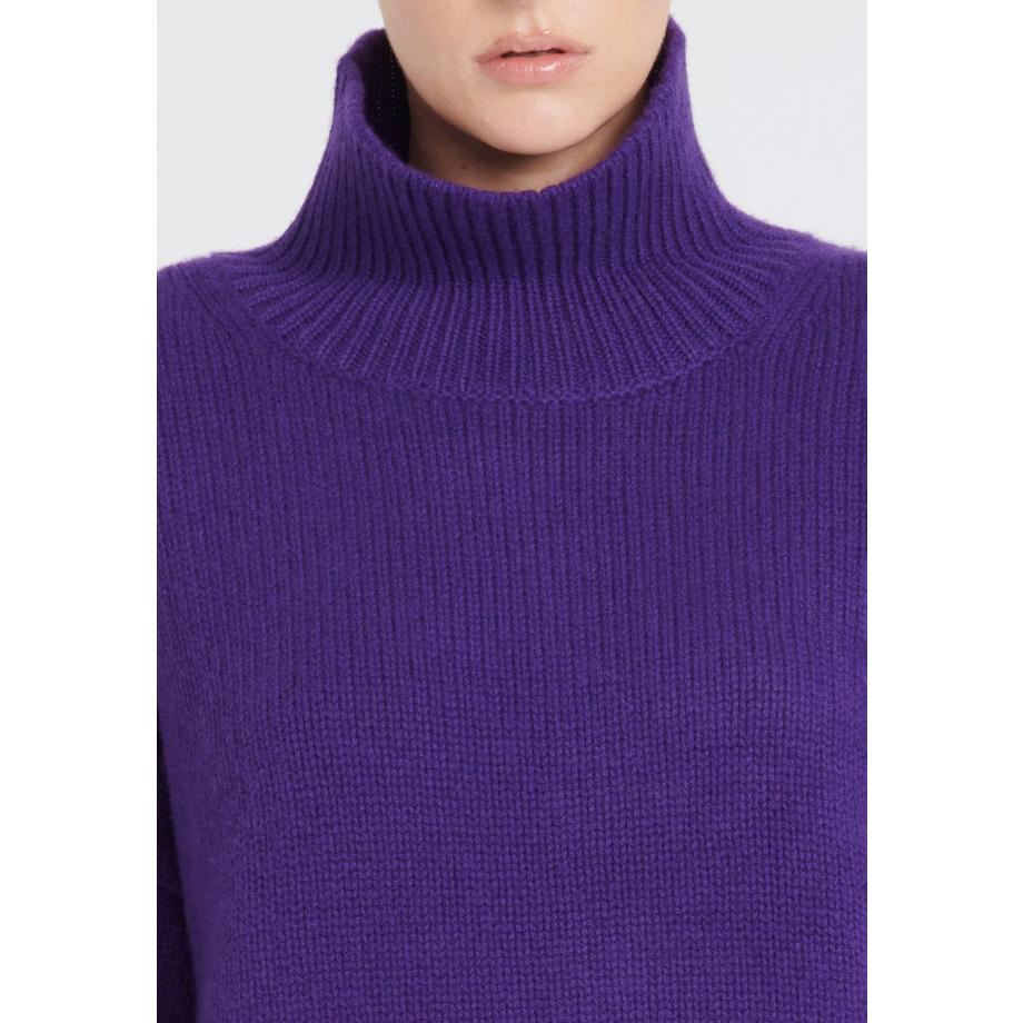 Studio Cashmere8 ZAYA 3 Pull Col Roulé 10 Fils  