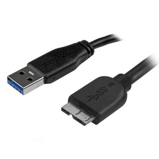 STARTECH.COM  Câble SuperSpeed USB 3.0 slim A vers Micro B de 2 m - Mâle / Mâle - Noir 