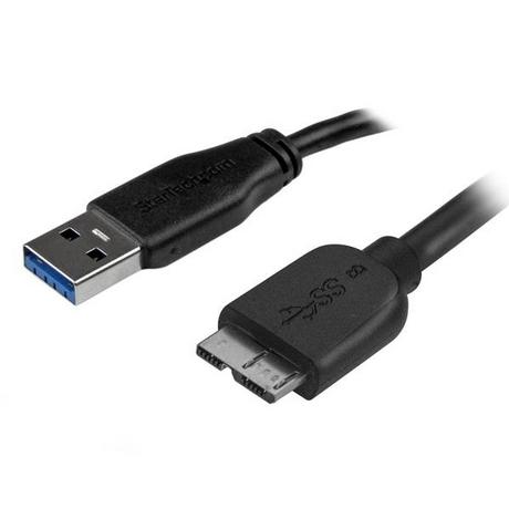 STARTECH.COM  Câble SuperSpeed USB 3.0 slim A vers Micro B de 2 m - Mâle / Mâle - Noir 