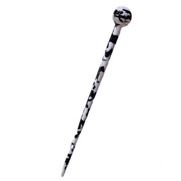 Magnifique pic à cheveux - noir et blanc - 18,6 cm