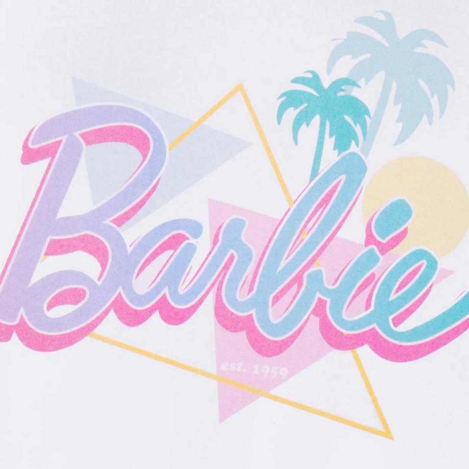 Barbie Logo Palmier Triangle Imprimé T-Shirt  