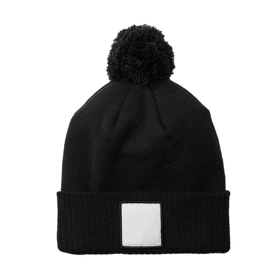 Beechfield Bonnet avec pompon et appliqué  