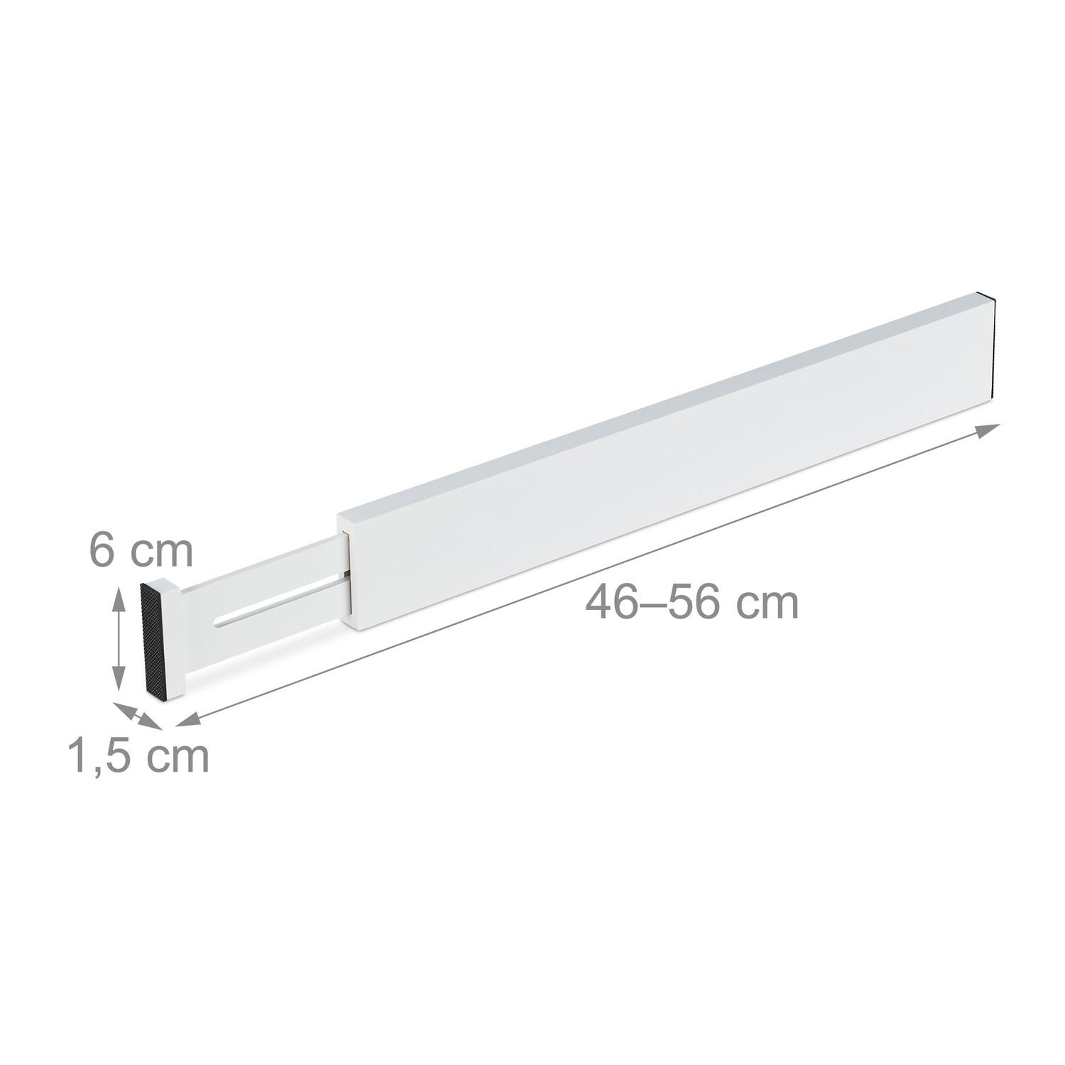 B2X set di 4 divisori per cassetti in bianco  