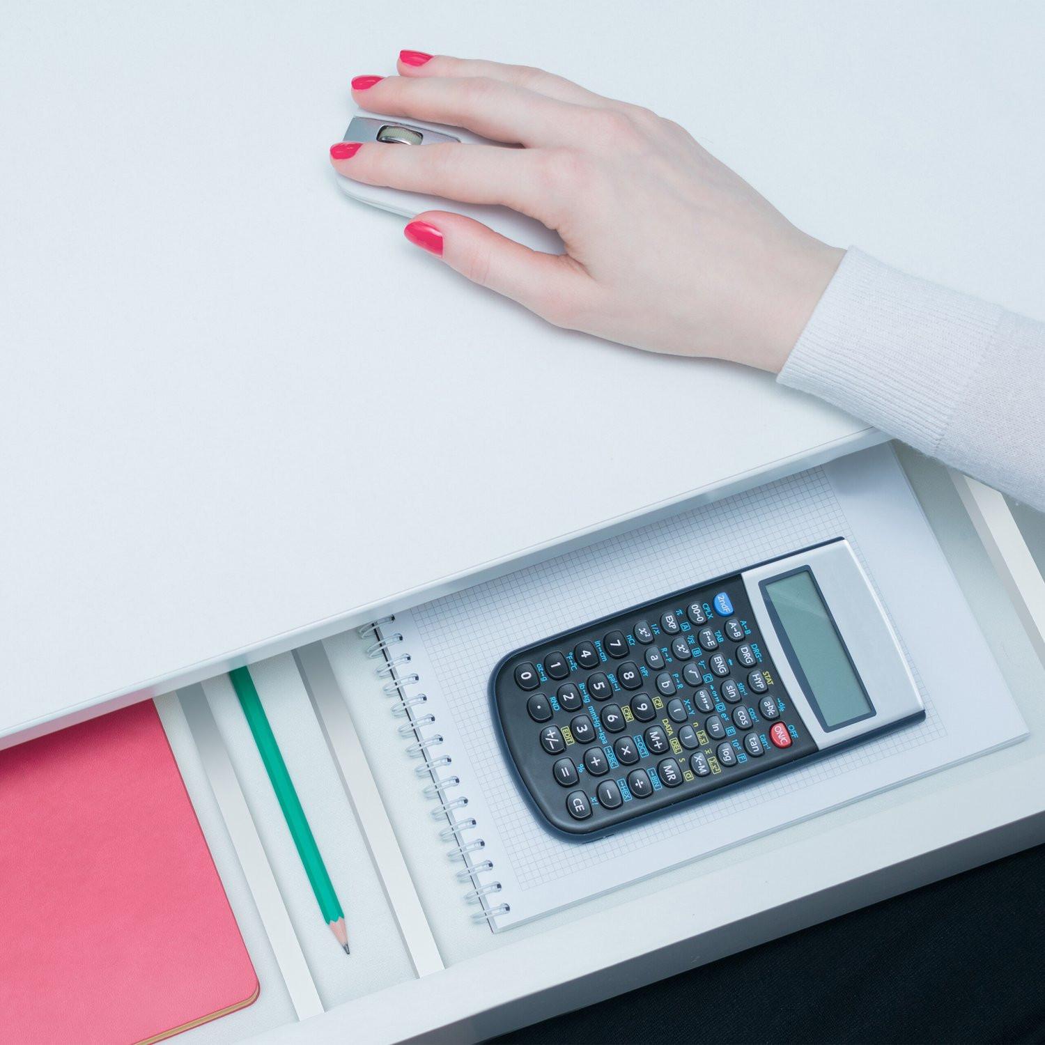 B2X set di 4 divisori per cassetti in bianco  