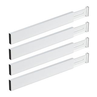 B2X set di 4 divisori per cassetti in bianco  