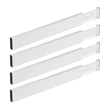 4er-Set Schubladenteiler in Weiß