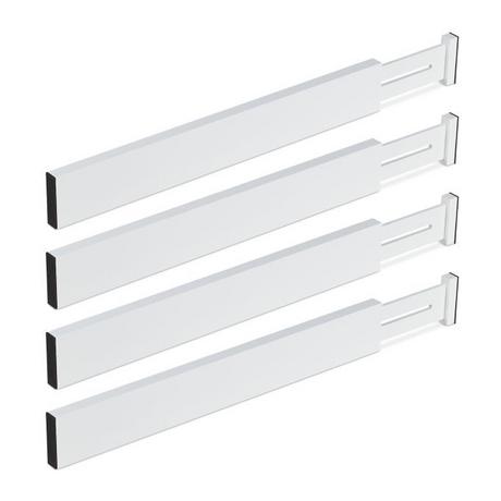 B2X set di 4 divisori per cassetti in bianco  