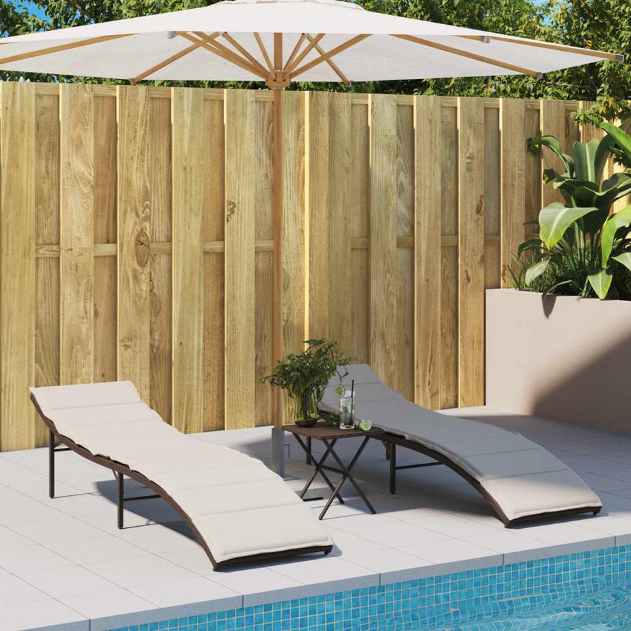 VidaXL Sonnenliege poly-rattan  