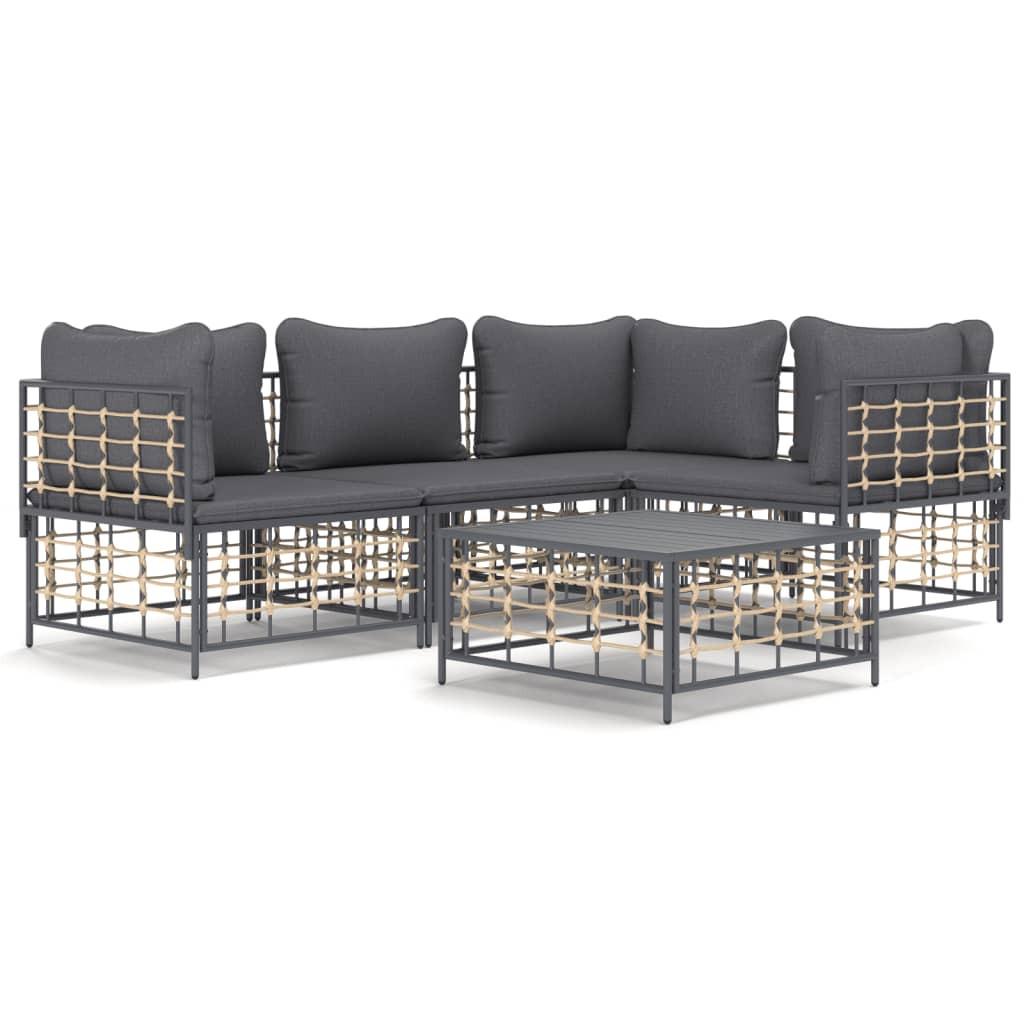 VidaXL Garten lounge set poly-rattan  