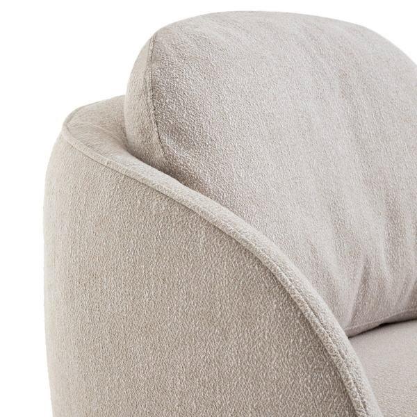 AM.PM Fauteuil boule tissu coton chiné  