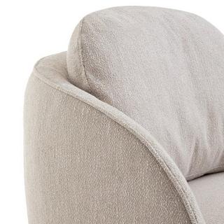 AM.PM Fauteuil boule tissu coton chiné  