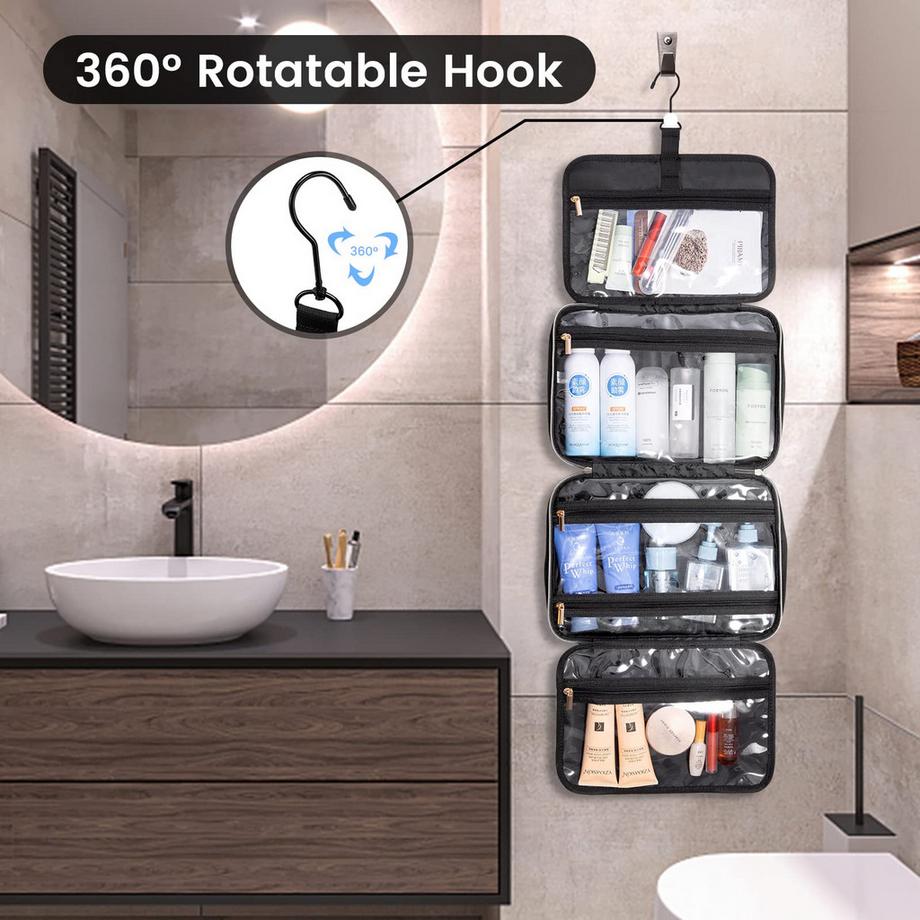 Only-bags.store  Kulturtasche Reise zum Aufhängen Kulturbeutel für Makeup, Toilettenartikel 