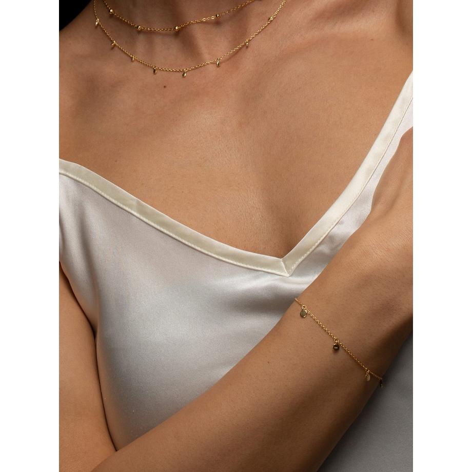 PHANTASYA  Petite plaquette Bracelet 1520 Plaqué or rose 