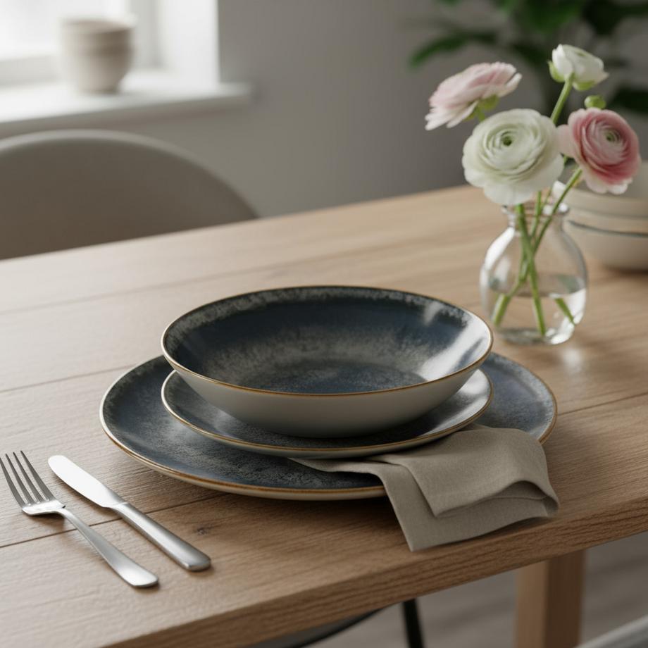 Berlinger Service de table 18 pièces rond Aspen Collection  