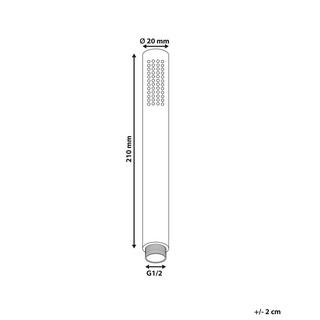 Beliani Duschkopf aus Messing Modern CABUYAL  
