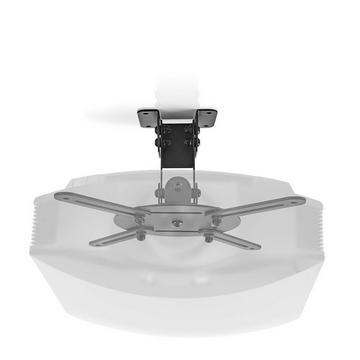 Staffa per proiettore | Completamente regolabile | 10 kg | Ruotabile | Inclinabile | Acciaio | Nero