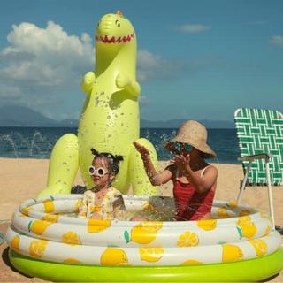 Activity-board  Pataugeoire pour enfants, piscine gonflable pour enfants, piscine pour bébés avec arroseur, jouet aquatique 150x45 cm 
