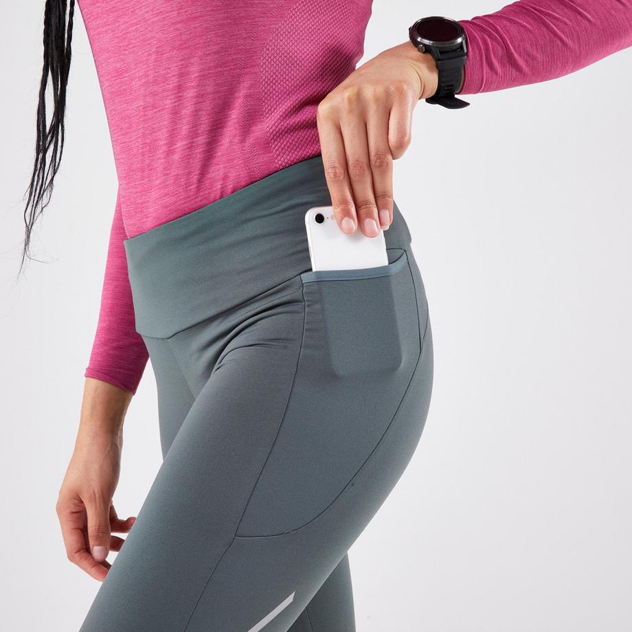 KIPRUN  Leggings running lunghi donna - Run 500 Warm 
