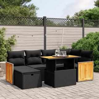 VidaXL Ensemble de canapés de jardin rotin synthétique  