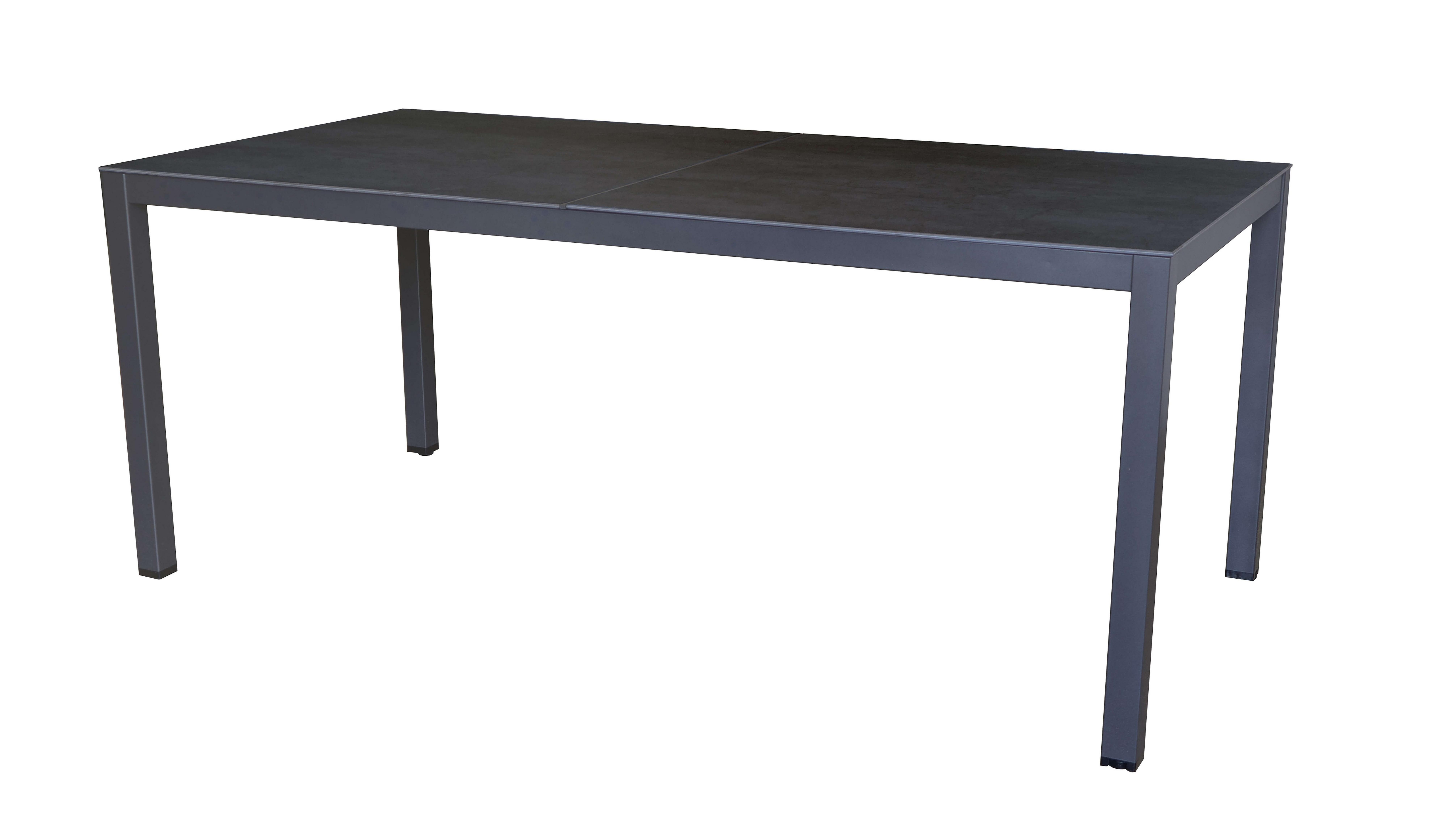 mutoni Table de jardin Hasle gris 180x90x74  