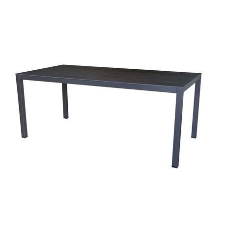 mutoni Table de jardin Hasle gris 180x90x74  