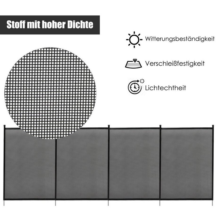B2X  Recinzione per piscina, recinzione per bambini, recinzione di protezione, recinzione per piscina, recinzione per laghetto 366 x 122 cm 