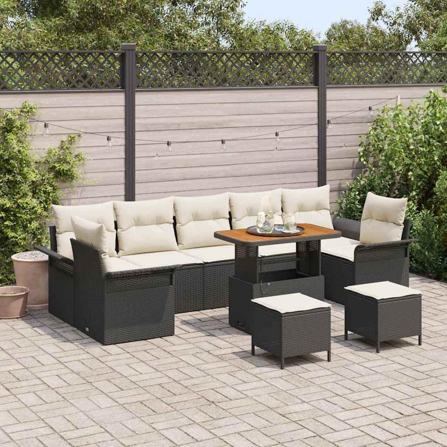 VidaXL Set Divano da Giardino Polyrattan  