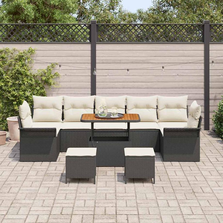 VidaXL Set Divano da Giardino Polyrattan  