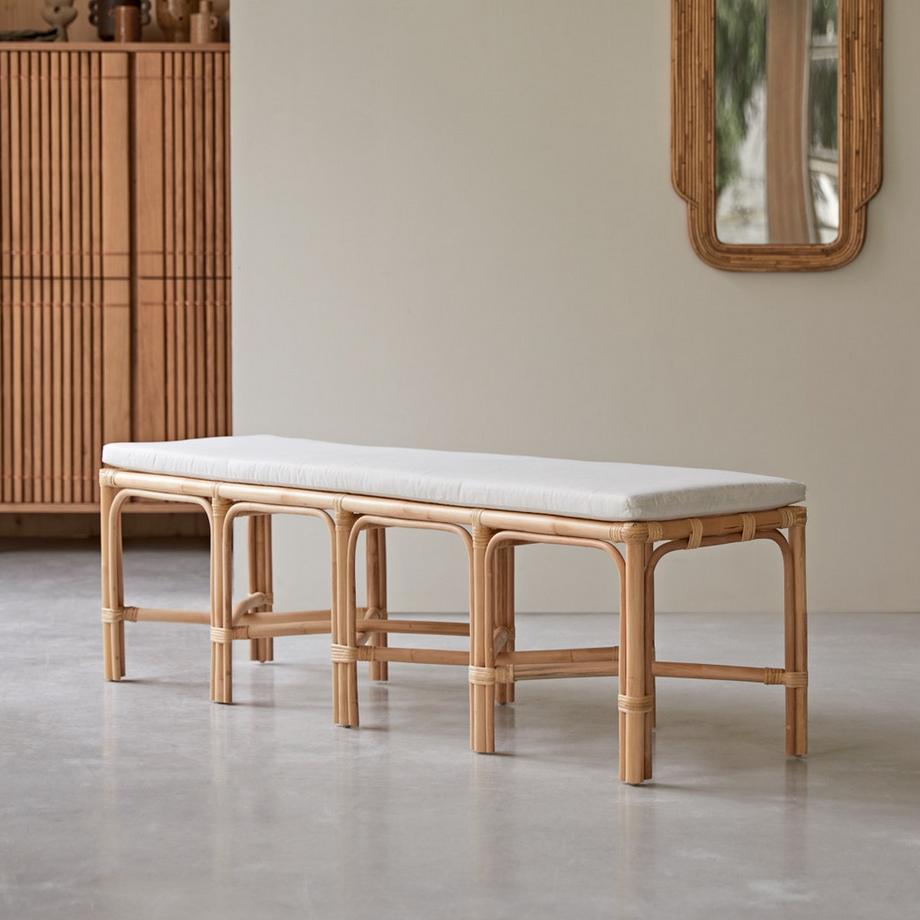 Tikamoon Bank aus Rattan Soa  