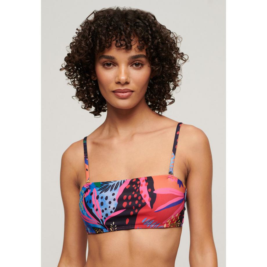 Superdry Top Costume da Bagno Bandeau Stampa Tropicale  