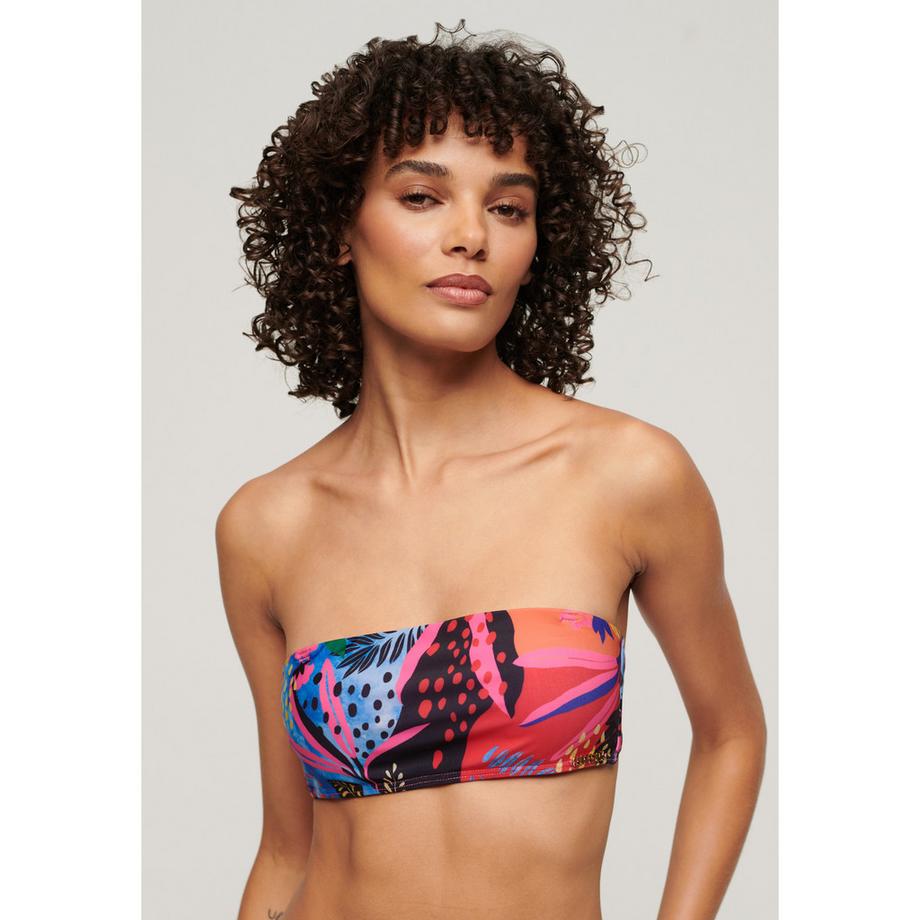 Superdry Top Costume da Bagno Bandeau Stampa Tropicale  