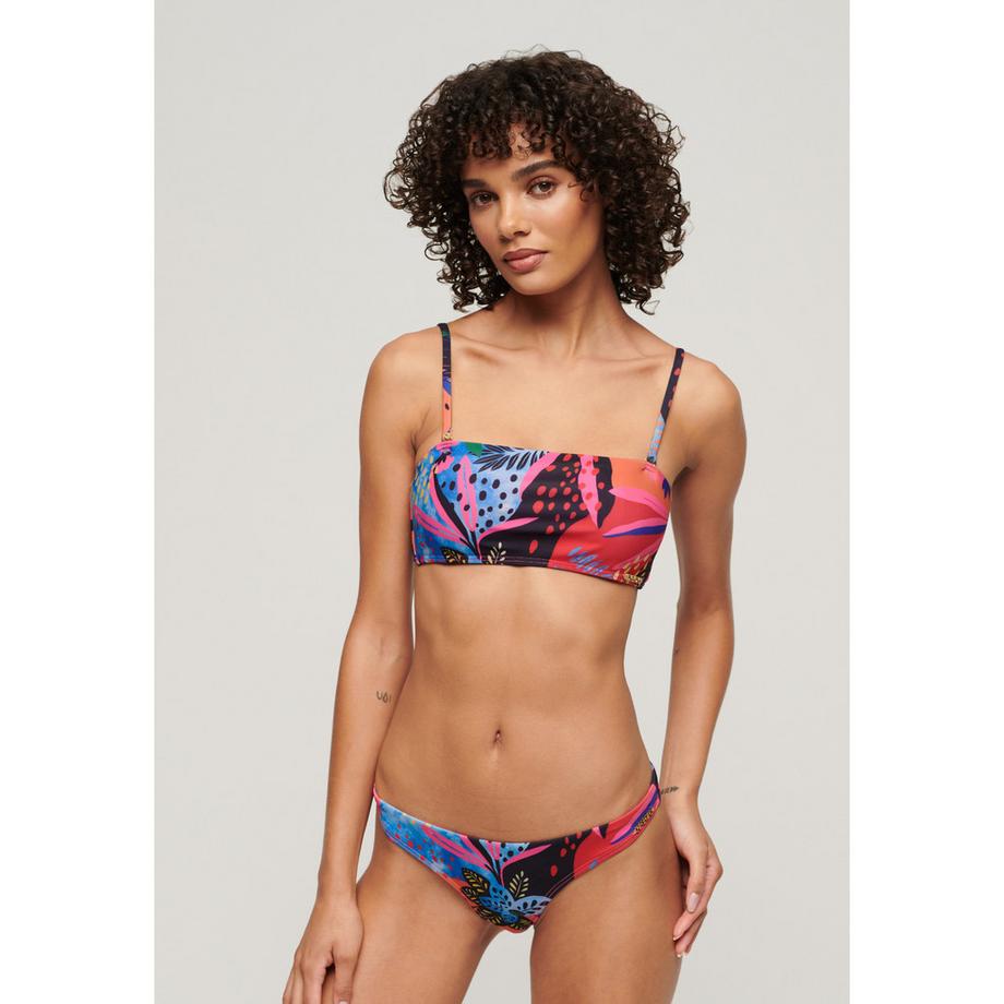 Superdry Top Costume da Bagno Bandeau Stampa Tropicale  