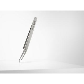 Rubis  Pinzette, gebogen spitz, Inox 