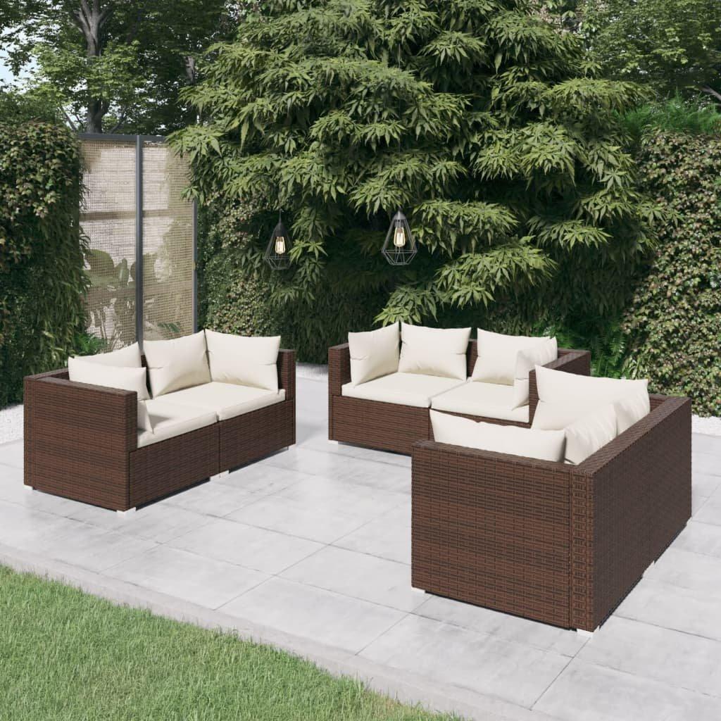 VidaXL Garten-lounge-set poly-rattan  