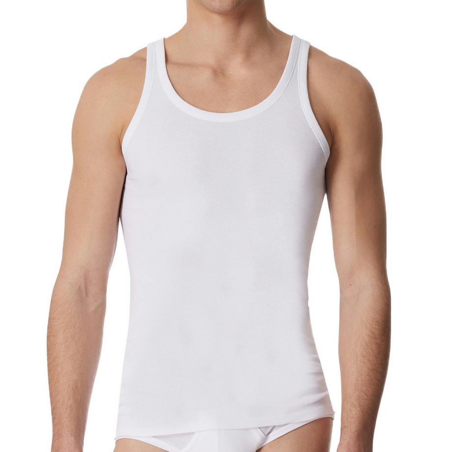 Schiesser Cotton Essentials Débardeur Côtelé Lot de 4  