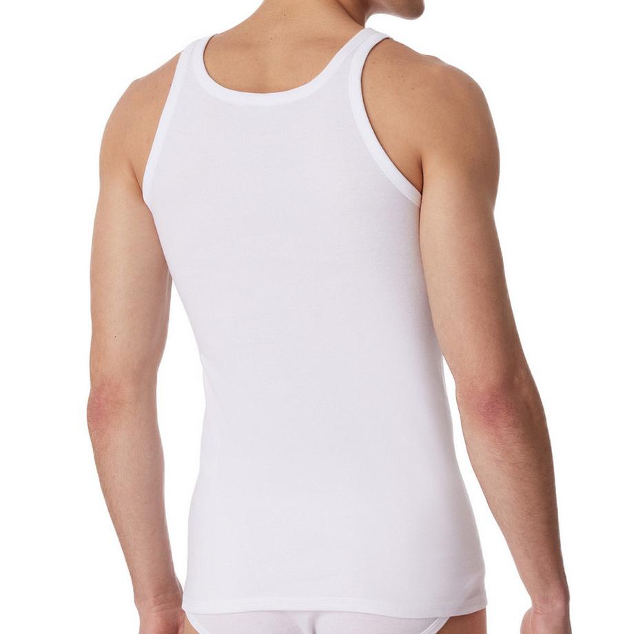 Schiesser Cotton Essentials Débardeur Côtelé Lot de 4  