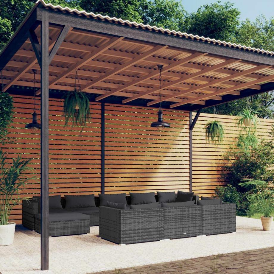 VidaXL Garten-lounge-set poly-rattan  