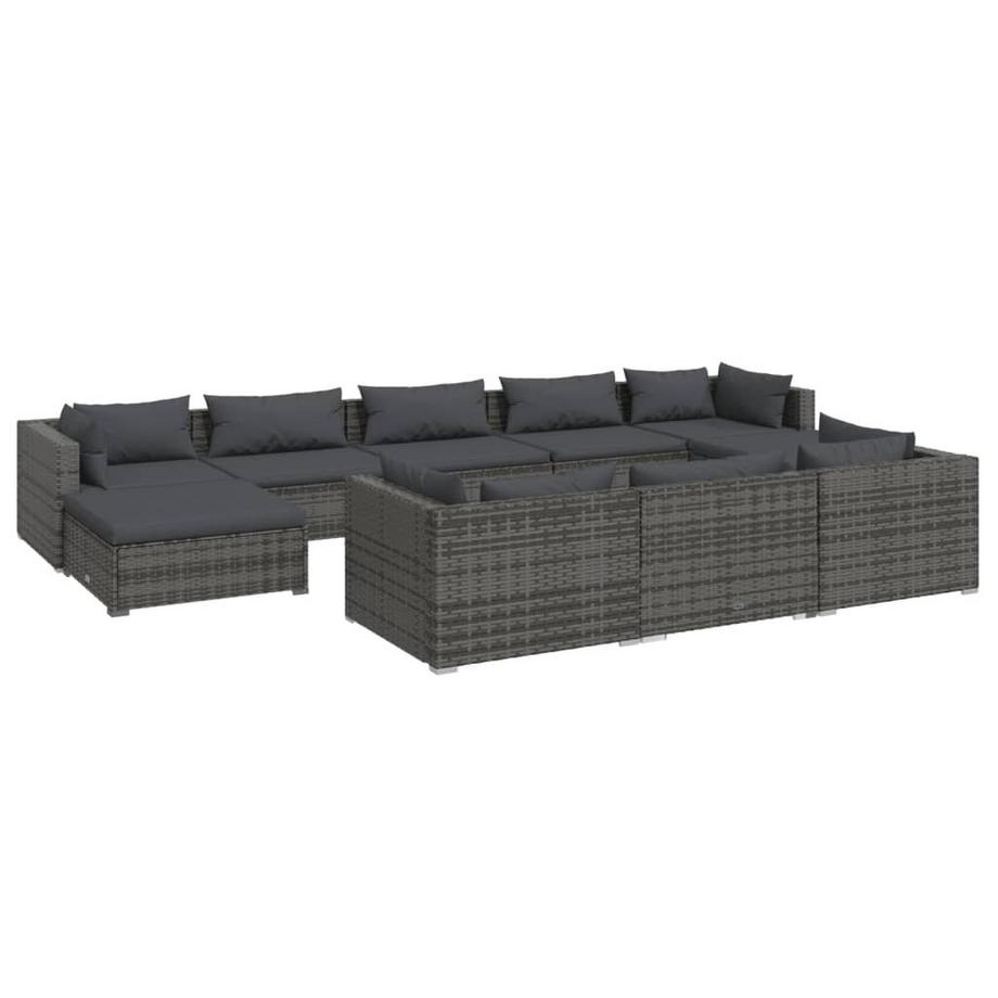 Garten-lounge-set poly-rattan