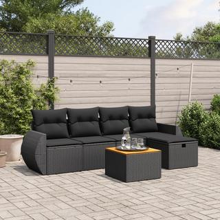 VidaXL set divano da giardino Polirattan  