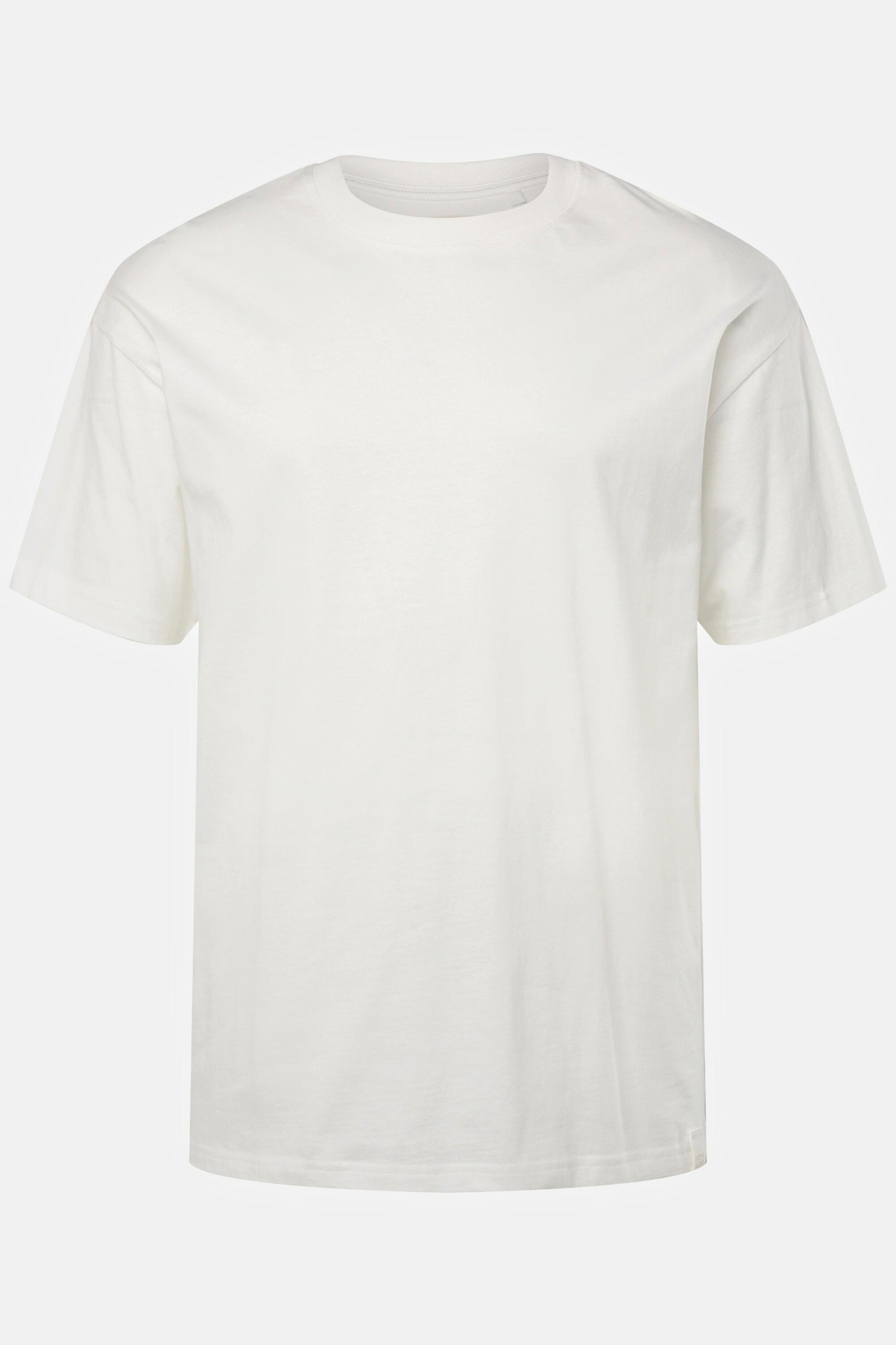 Sthuge  T-shirt STHUGE con taglio oversize e mezze maniche bianco sporco 