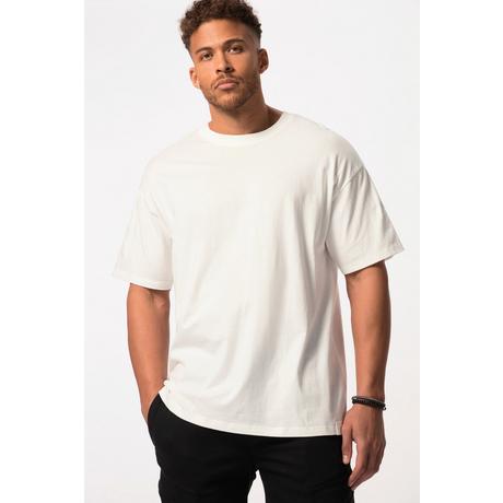 Sthuge  T-shirt STHUGE con taglio oversize e mezze maniche bianco sporco 