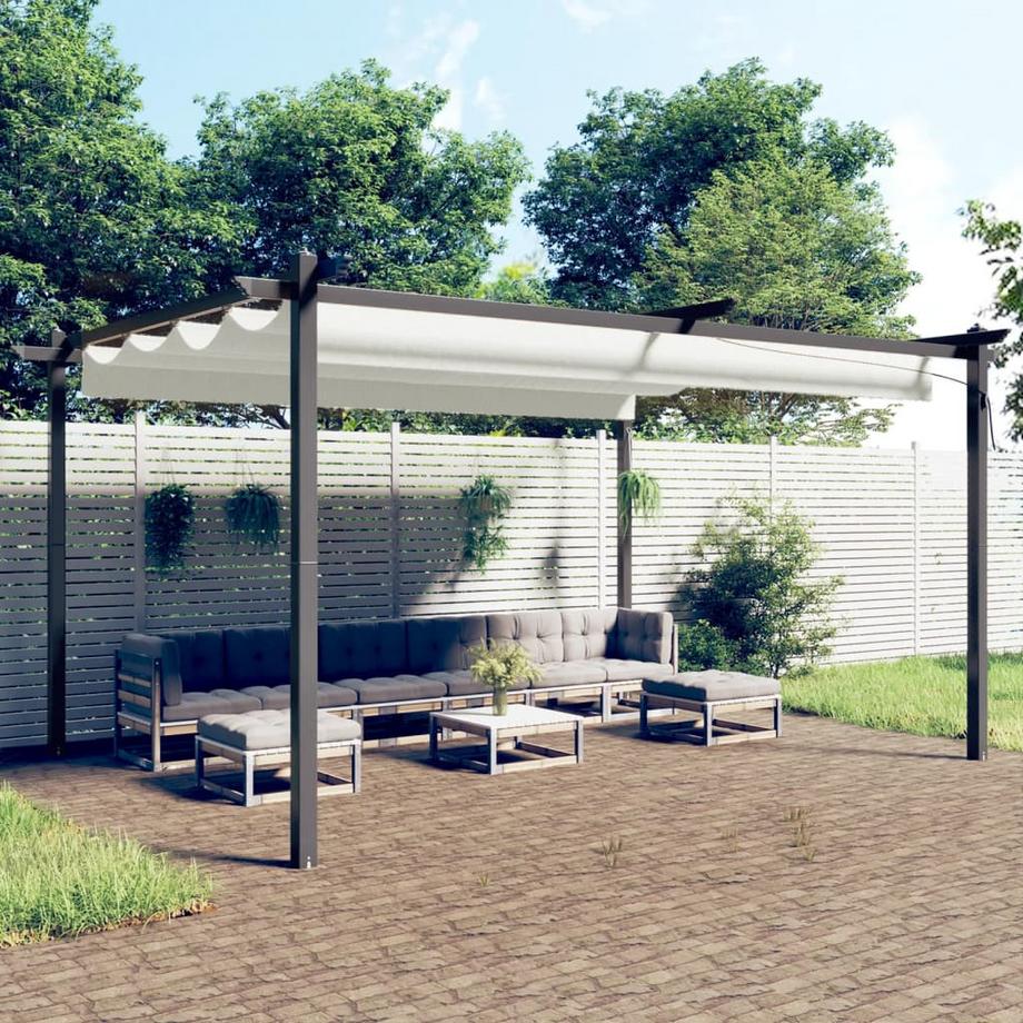 VidaXL Tonnelle de jardin tissu  