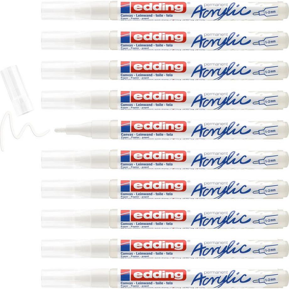 Edding EDDING Acrylmarker 5300 1-2mm 5300-922 verk.weiss sdm  