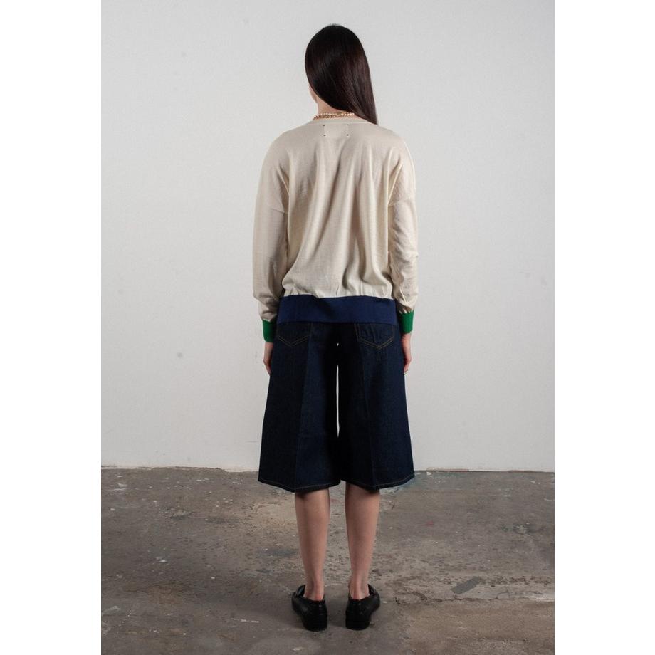 Studio Cashmere8 Maglione Oversize Scollo a V Cachemire Lana Ultra Fine  