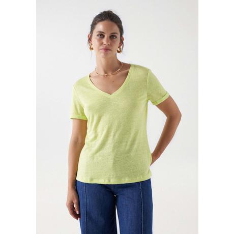 Salsa  T-Shirt Linen V-Neck T-Shirt 