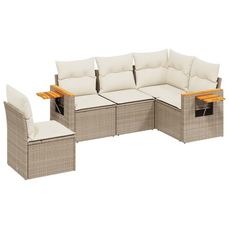 set divano da giardino Polirattan
